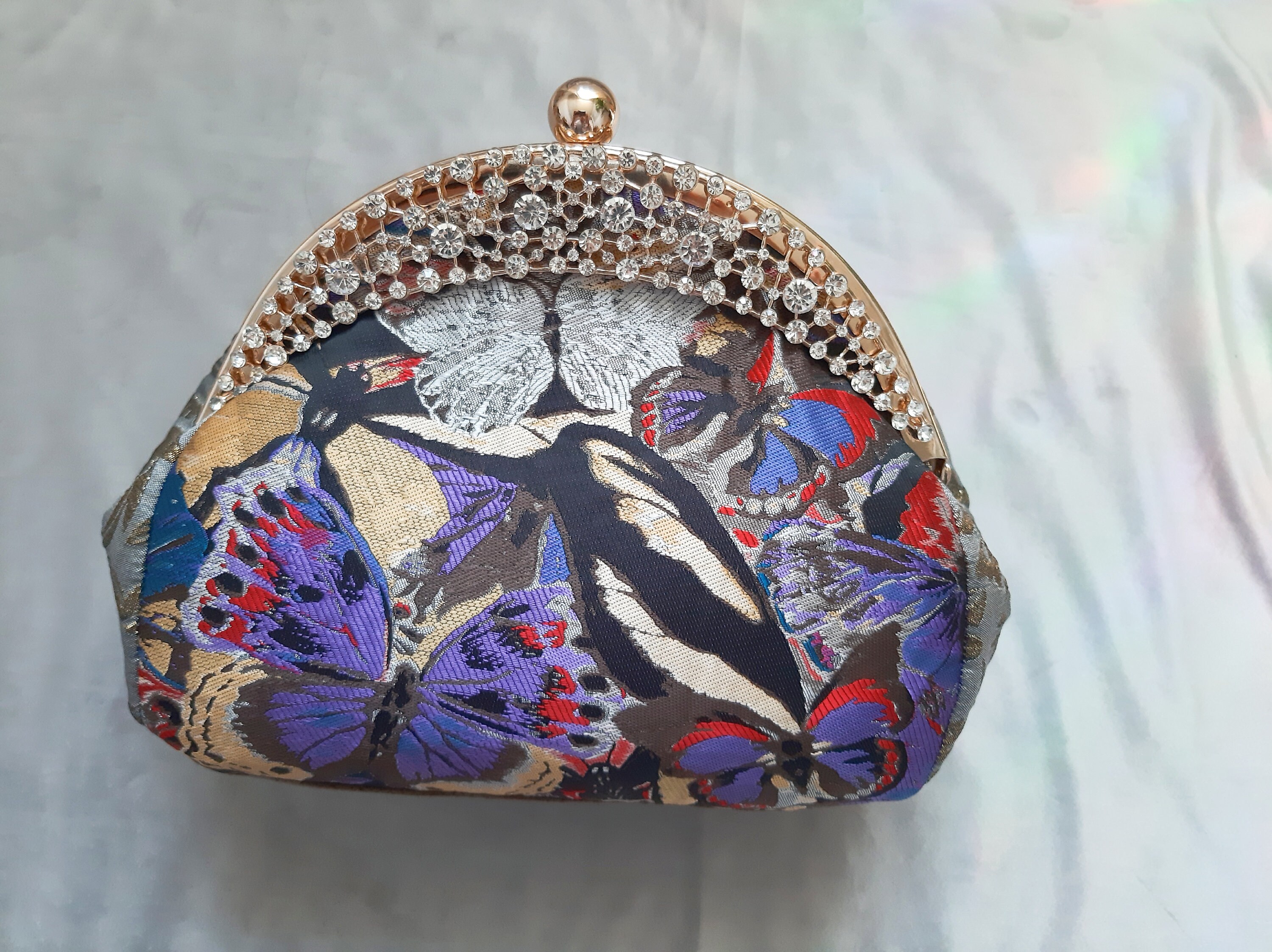 Butterfly clutch purse custom embossed butterfly Etsy