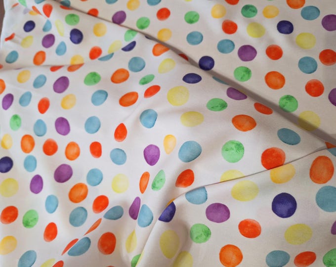 Polka Dot Tencel Fabric: Colorful Quilting & Apparel Material