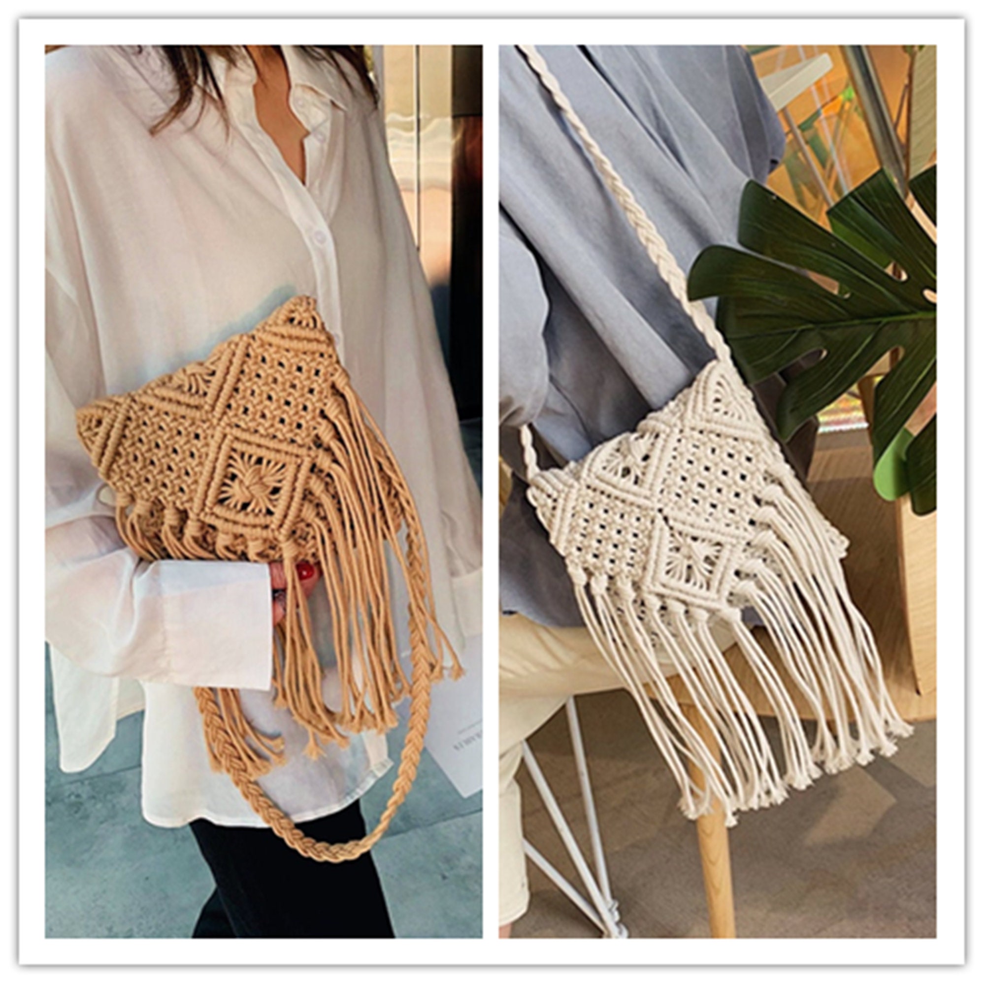 DIY Macrame Bag KIT Make Your Own Shoulder or Crossbody Purse