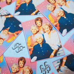 Tissu en coton Golden Girls : imprimé série télévisée des années 80, courtepointe et patchwork