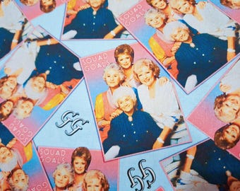 Golden Girls Cotton Fabric: 80s TV Show Print, Quilting & Patchwork