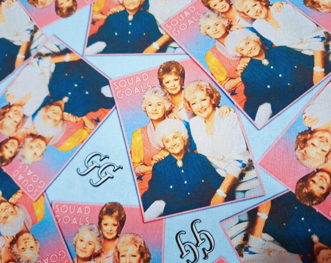 Golden Girls Cotton Fabric: 80s TV Show Print, Quilting & Patchwork