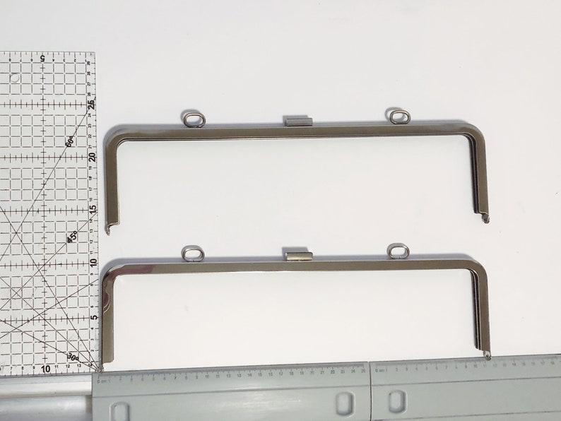 1538cm Large size Metal bag frame includes a FREE PATTERN and screws Backpack frame Screw hole frame clutch purse frame Backpack frame image 6
