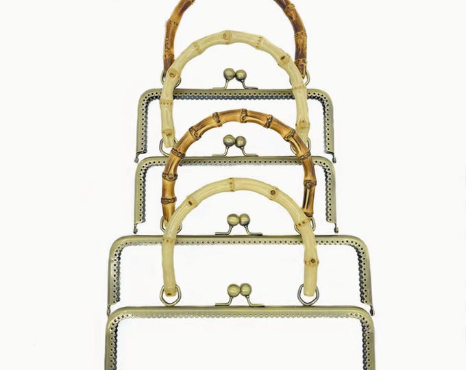 Bamboo Kiss Lock Purse Frame Hand Sewing Bag Frame (With Free Pattern)