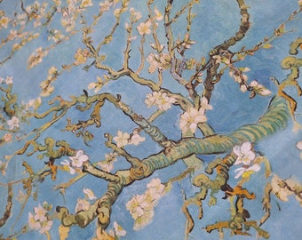 Van Gogh Almond Blossom Fabric: 100% Cotton Oil Painting Style