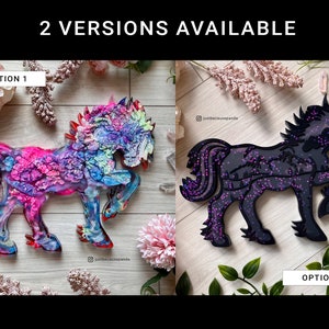Galaxy Horse Decor / Standing Horse Figurine / Horse Art / Gift for Horse Lovers / Horse Gifts / Magical Horse Figure