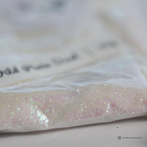 Paillettes Wild Pixie Dust / Paillettes fines blanches iris / Paillettes 0,2 mm / Paillettes irisées / Paillettes aux couleurs changeantes / Fournitures artistiques pour décoration d'ongles