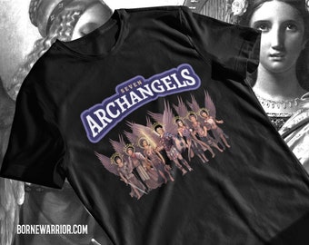 Seven Archangels Tee, Angels, Protection Shirt, Faith T-Shirt, Christian Wear, Saint Michael Shirt.