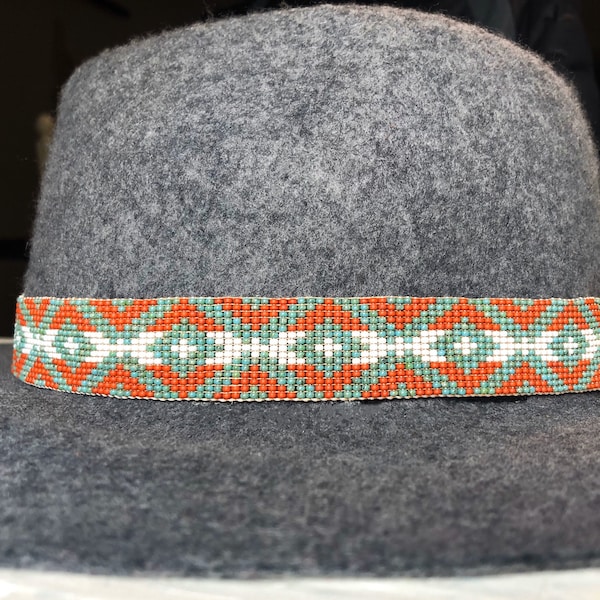 Beaded Hat Band Etsy