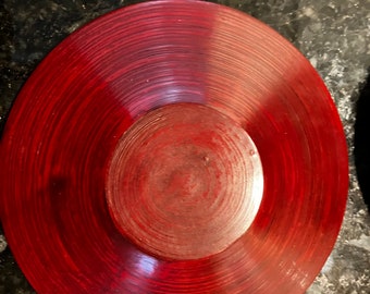 Vintage Japanese Red Tea Cup Saucers