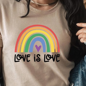 Love is Love Shirt, Love is Love Shirt, Rainbow Shirt Retro, LGBT Shirt, Pride Shirt, Equality Shirts, Equality Shirt