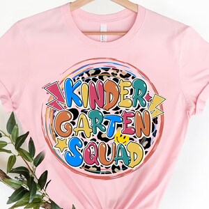 Kindergarten Squad Teacher Shirt, Kinder Squad Shirt, Kindergarten Teacher Tees, Kindergarten Shirts, Kinder Shirts, Teacher Shirts Teacher