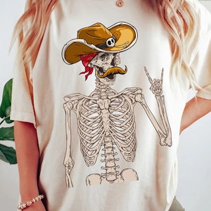 Retro Halloween Skeleton Cowboy Sweatshirt - Halloweentown University
