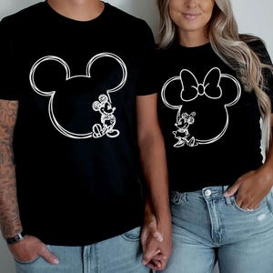 Disney Familie Shirt, Familie Disneyworld Shirt, Micky Skizze Shirt, Minnie Frauen Shirt, Disneyworld Reise Shirt, Mickey Paar Shirt
