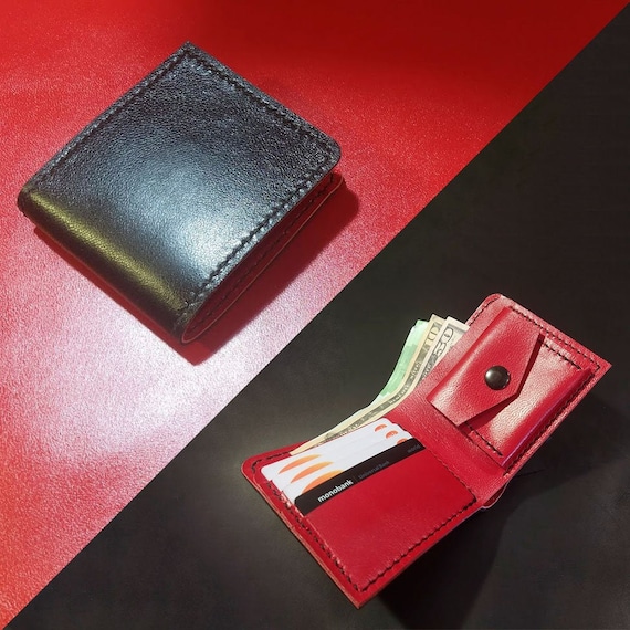 Classic Bifold Wallet for Men Bicolor Designer Wallet Mens 