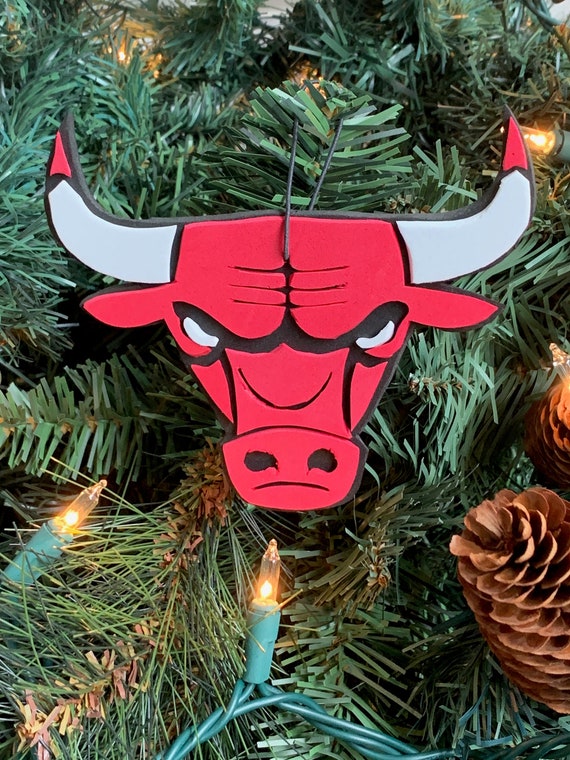 One Dozen Vintage Chicago Bulls Christmas Tree Ornaments 