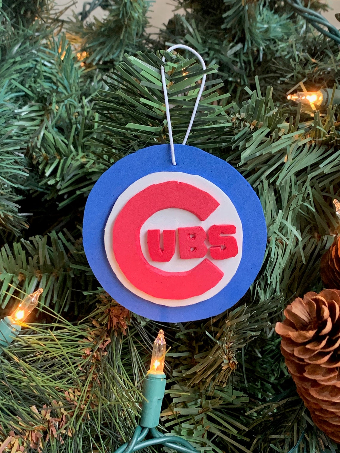 Chicago Cubs Baseball Foam Christmas Tree Ornament Sports Fan Etsy