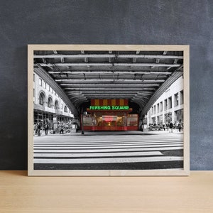 Pershing Square Photography Print, Black and White, Grand Central, Office Wall Art, New York Street Art
