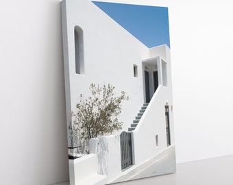 Oia House Canvas | Greece Photography, Mediterranean Wall Art, Santorini Decor, Fine Art Print, Greek Island Print