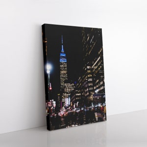 Empire State Building Canvas Print, Office Wall Art, New York Photography, Modern Home Decor, Manhattan Art Print