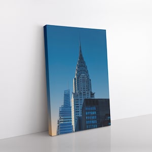 Chrysler Building Canvas Print, Office Wall Art, New York Photography, Modern Home Decor, Art Deco NYC