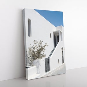 Oia House Canvas | Greece Photography, Mediterranean Wall Art, Santorini Decor, Fine Art Print, Greek Island Print