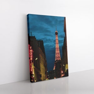 Eiffel Tower Canvas Print, Office Wall Art, Paris Photography, Wanderlust Gift, France Street Art