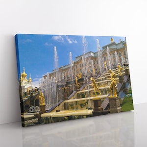 Sankt Petersburg Leinwand Druck, Büro Wandkunst, Russland Fotografie, bereit zum Aufhängen, Russische Architektur