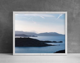 ギリシャの島のプリント - エーゲ海の壁アート、地中海のビーチの写真、ミロス島ギリシャのアートワーク、ボヘミアン風の旅行装飾
