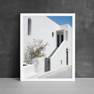 Oia House Print | Santorini Decor, Fine Art Print, Greece Photography, Mediterranean Wall Art, Greek Island Print