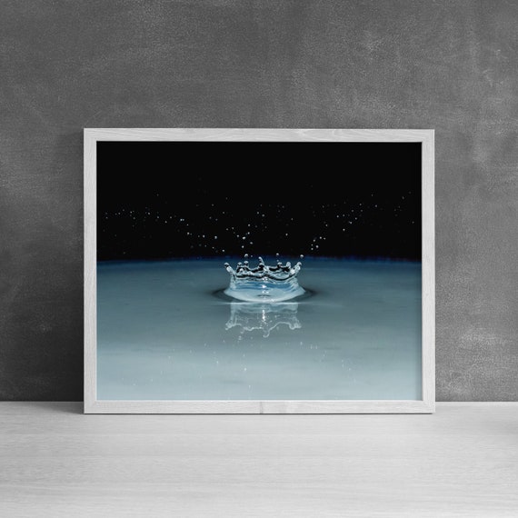 Water Splash Art Print Fine Art Photography Abstract Water | Etsy