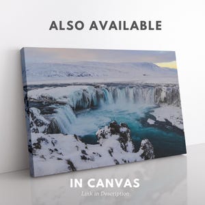 Godafoss Iceland Photography Print, Modern Wall Art, Waterfall Print ...
