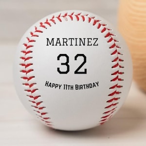 Custom Baseball with Name, Number & Message – Personalized Gift/Baseball player/Baseball coach/Groomsmen gift/Personalized baseball/Baseball