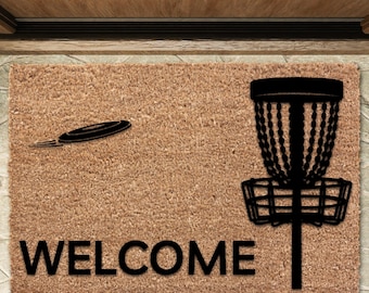 Disc Golf Doormat|Disc golf|Custom|Disc|Custom doormat|Door|Home decor|Rug|home|gift|disc golfer|Doormat|gift|golf|golf Doormat|birthday