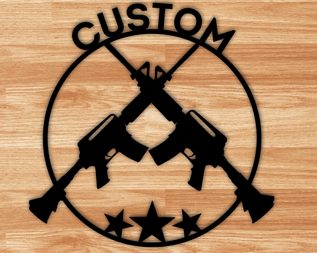 Custom Metal Sign,address Sign,gun Sign, Last Name Sign, Personalized ...