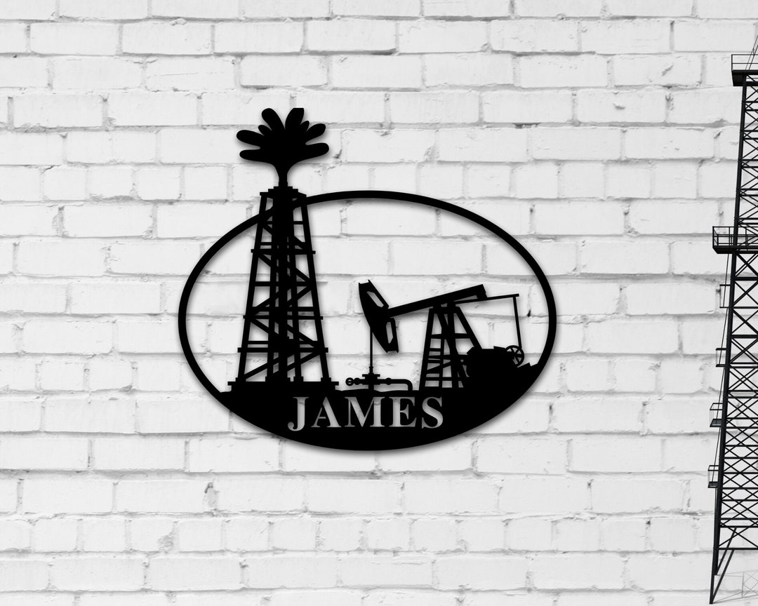 Custom Oilfield Sign, Oilfield Decor, Oil Pump Sign, Oil Rig Sign
