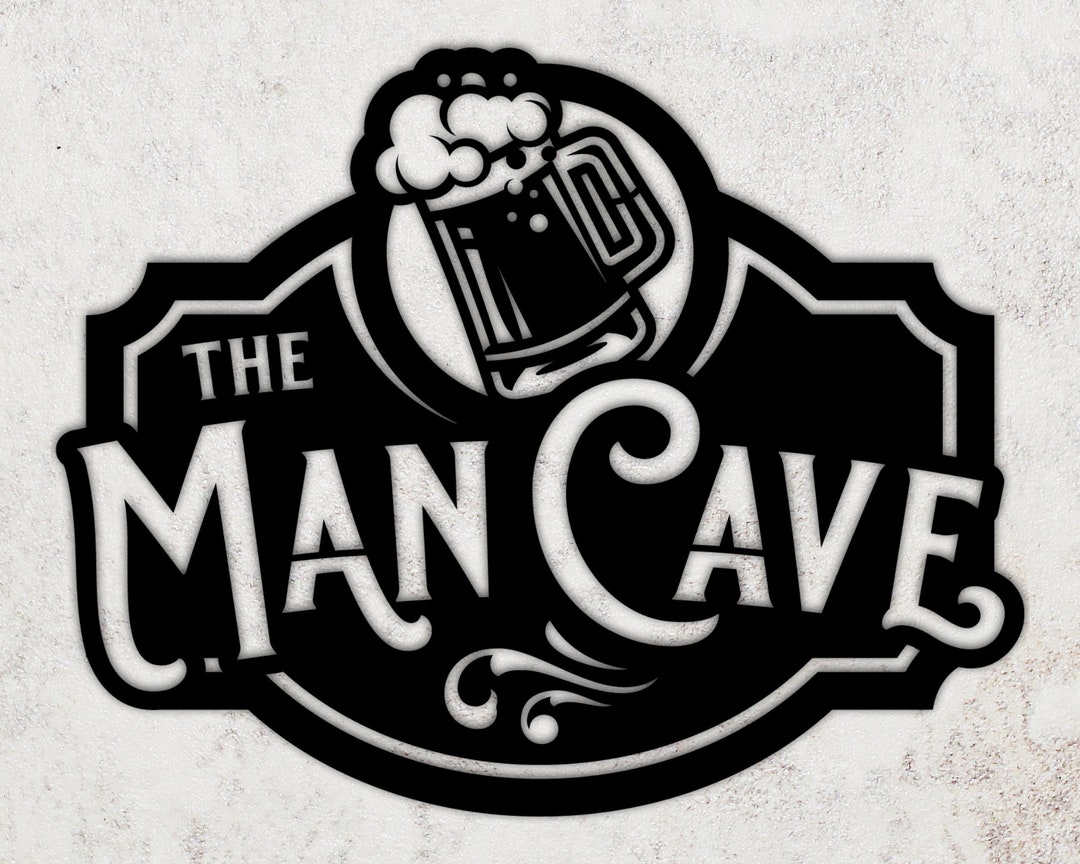 The Man Cave Sign, Wall Sign, Wall Decor, Metal Decor, Wall Art, Man