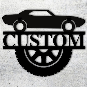 Custom Metal Car Sign,Car Sign,Garage,Car,racing,race car,,mechanic,Custom Metal Sign,Metal Sign,custom home decor,man cave,birthday gift