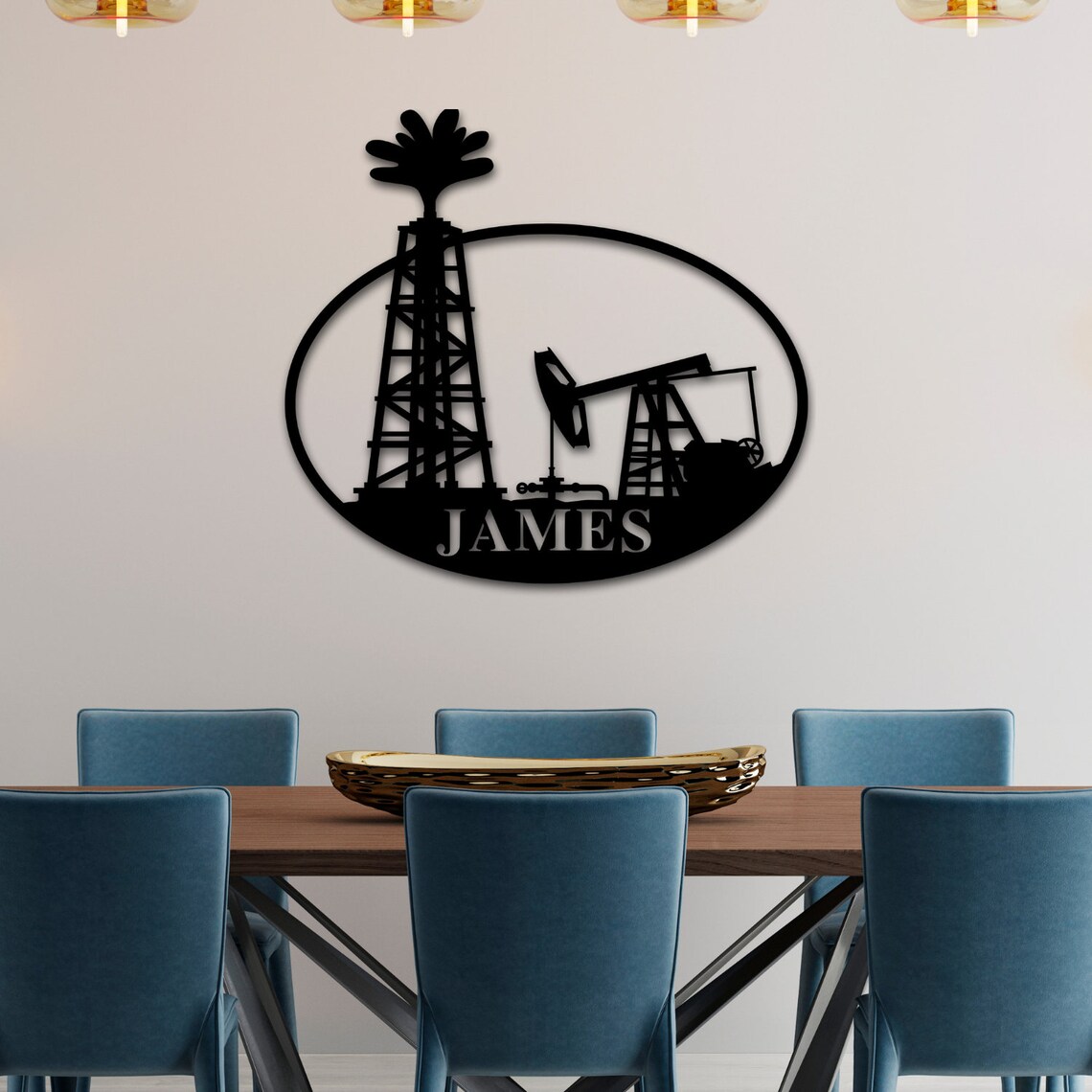 Custom Oil Rig Metal Sign, Personalized Home Decor - Etsy