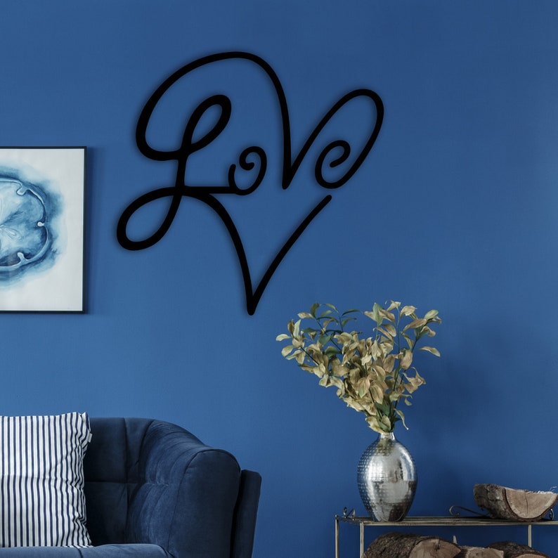 Love Signheart Sign Wall Decor Home Decorroom Decorwall Etsy