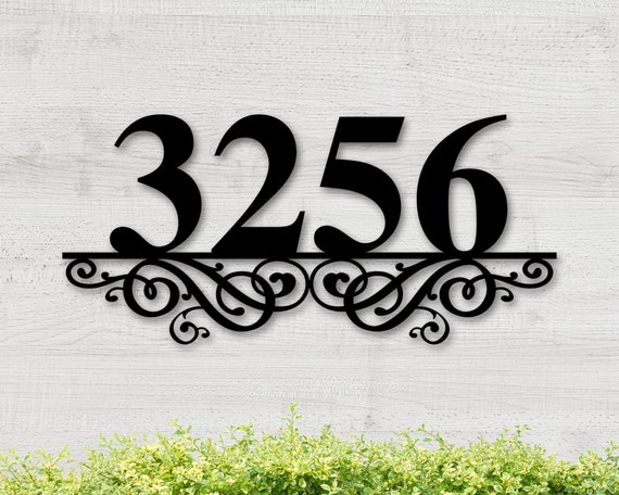 Address Sign, Metal Address Sign, Metal House Numbers, Metal Welcome Sign,  House Numbers, Metal Numbers, Personalized Address Sign, Porch 