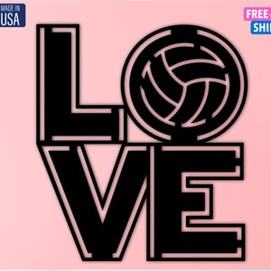 LOVE Volleyball Sign, Volleyball Wall Sign, Volleyball Sign, Wall Sign, Sports Decor, Volleyball, Metal Sign,Volleyball Player,Birthday gift