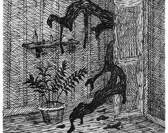 Lovecraftian Monster Oozing Slime Art Print