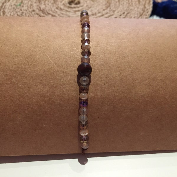 Bracelet Brownie, perles Miyuki.