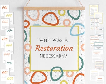 Why Was A Restoration Necessary. LDS YW Lesson. Printable Lesson and Handout  YW Come Follow Me.