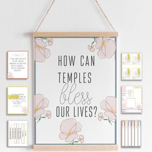 How Can Temples Bless Our Lives. LDS YW Lesson. Printable Lesson and Handout  YW Come Follow Me.