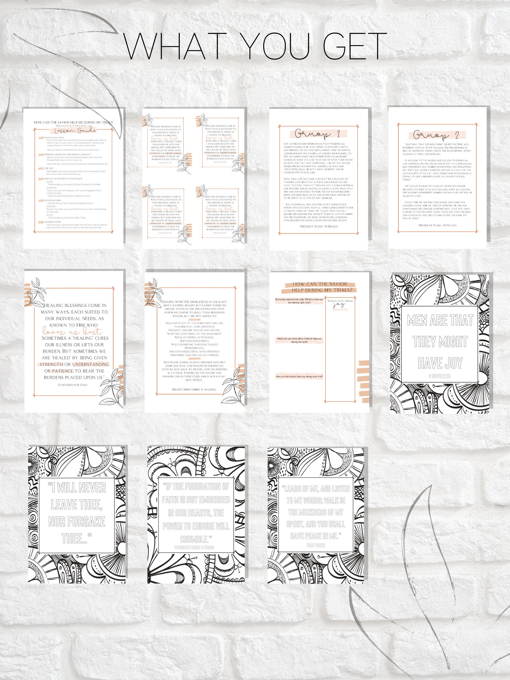 How Can the Savior Help Me During My Trials. LDS YW Lesson. Printable