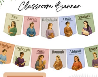 Women of the Old Testament Banner. Printable Young Women Come Follow Me Old Testament