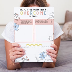 How Can the Savior Help Me Overcome My Fears? March 12th Printable Lesson Worksheet AND Handout. Come Follow Me.