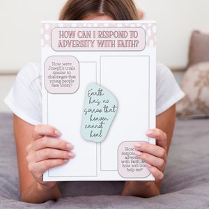 How Can I Respond to  Adversity with Faith? Printable Lesson Worksheet AND Handout. YW Lesson . Lesson Print. Come Follow Me.